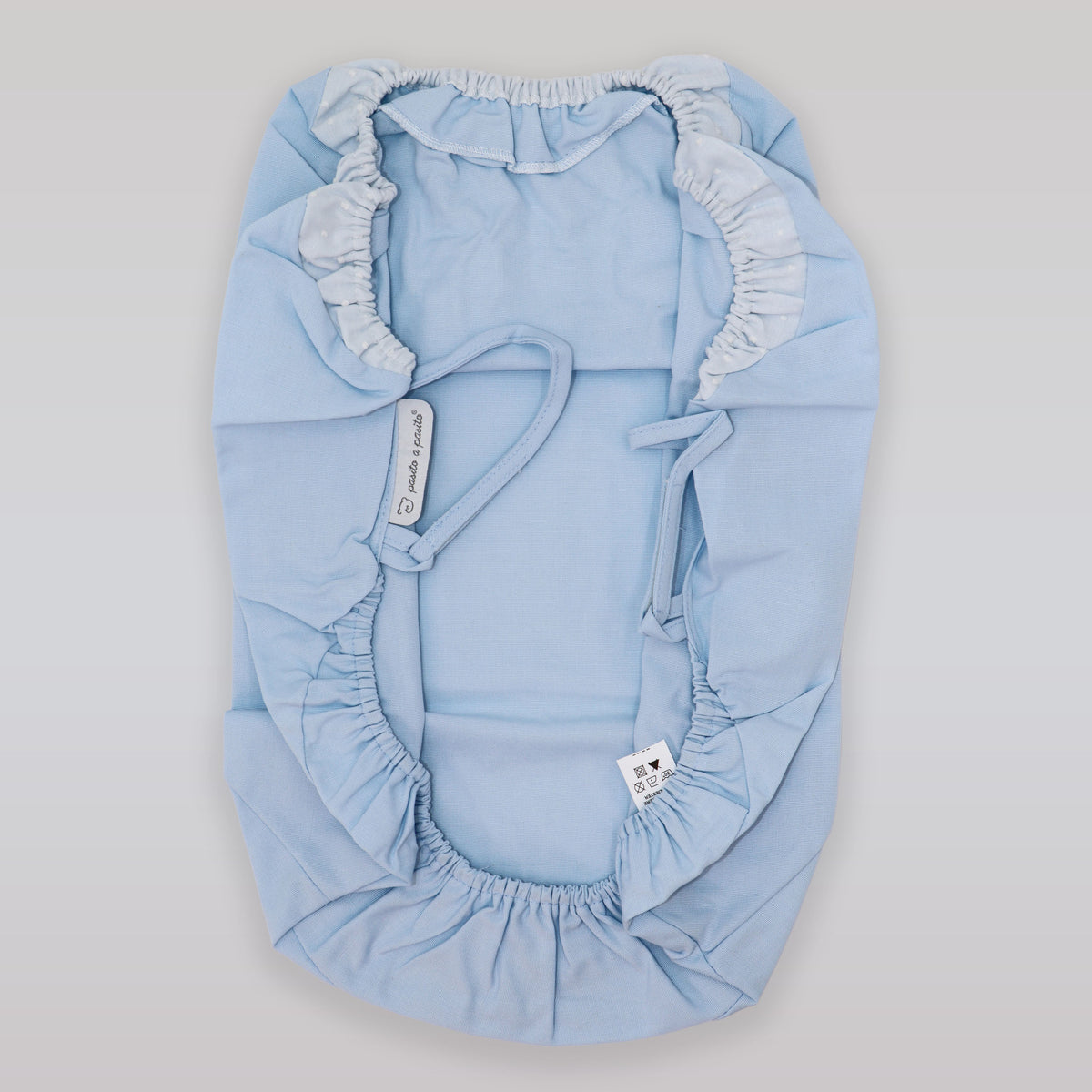 Pasito a Pasito Universal Cotton Baby Car Seat Hood Blue