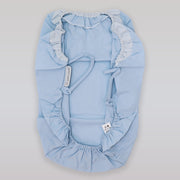 Pasito a Pasito Universal Cotton Baby Car Seat Hood Blue