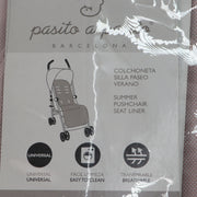 Pasito a Pasito Universal Breathable Pink Summer Pushchair Seat Liner