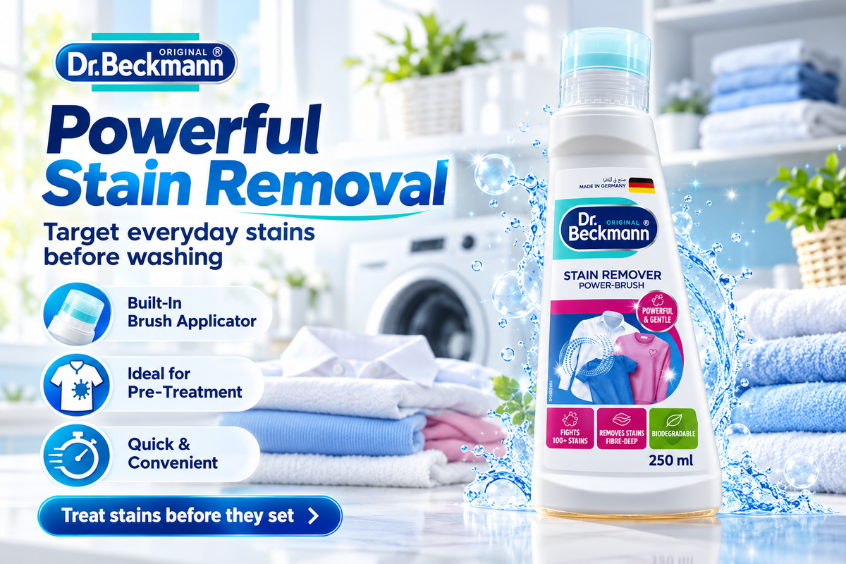 Dr. Beckmann Stain Remover Brush 250ml – Powerful Fabric Stain Treatment 3pcs