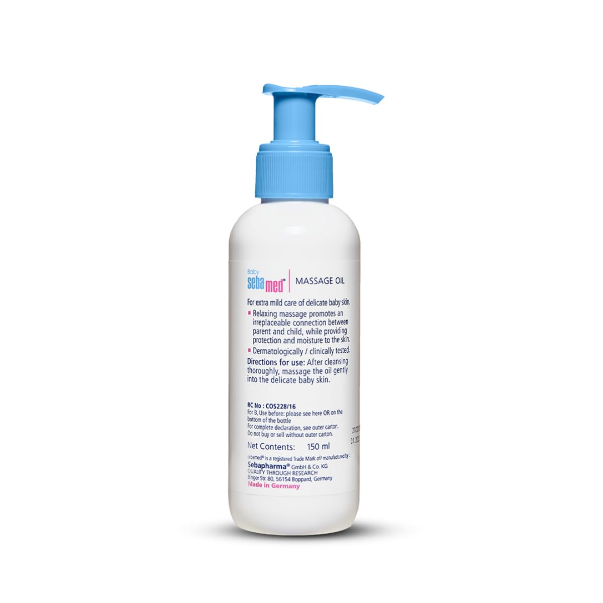 Sebamed Gentle Nourishing Baby Body Massage Oil for Sensitive Skin (150 ml)