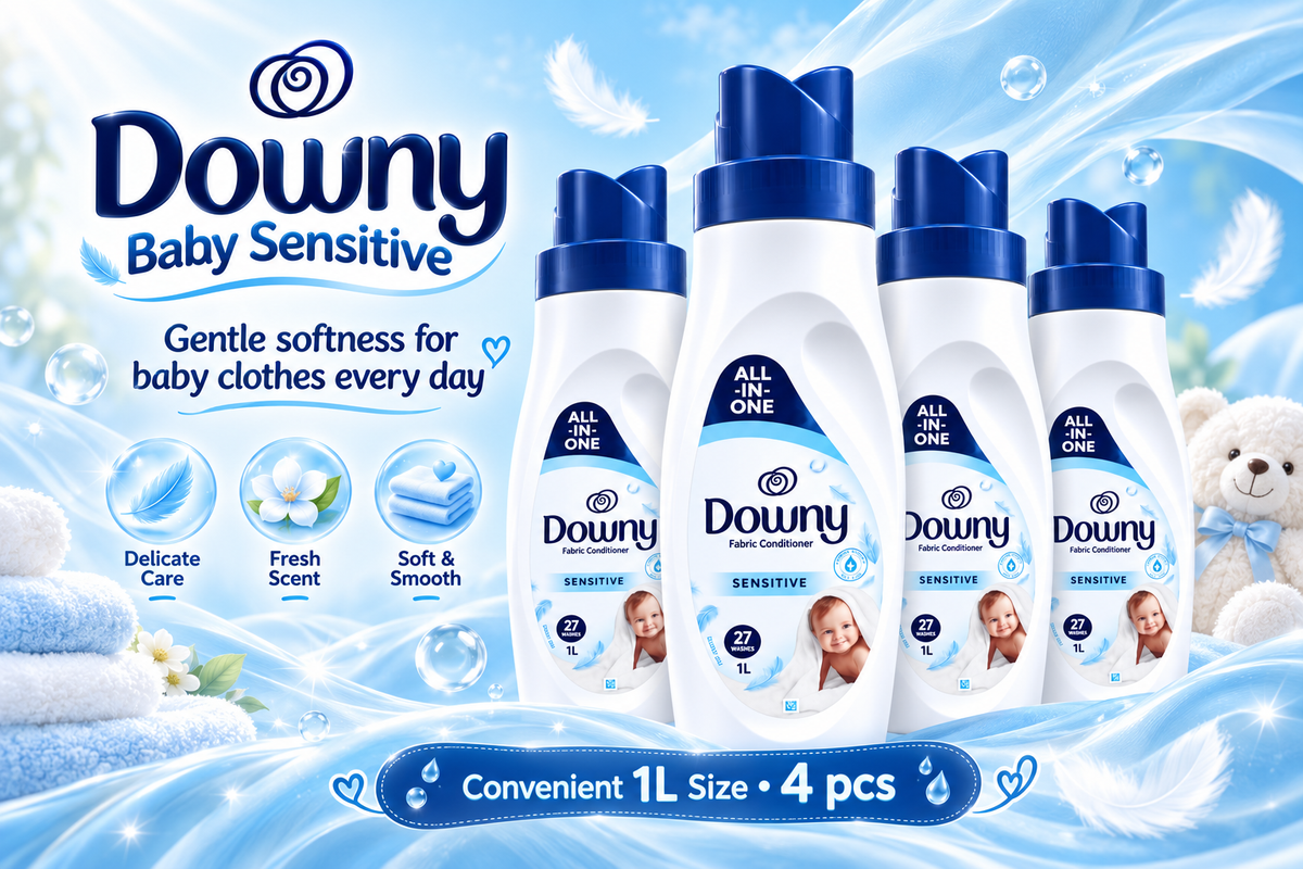 Downy Baby Sensitive Fabric Conditioner – 1L 4Pcs