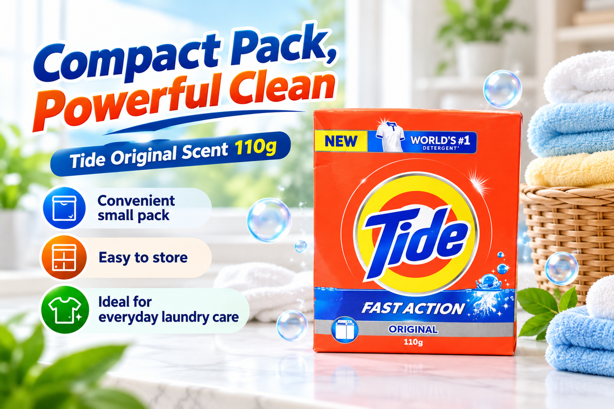 Tide Detergent Powder 110GMX 10Pcs – Original Scent & Downy Lavender Mini Packs