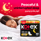 Kotex Maxi Protect Night Sanitary Pads – 2pack 96Pcs