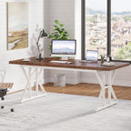 Tribesigns Computer Desk, 180cm Large Office Desk Workstation
