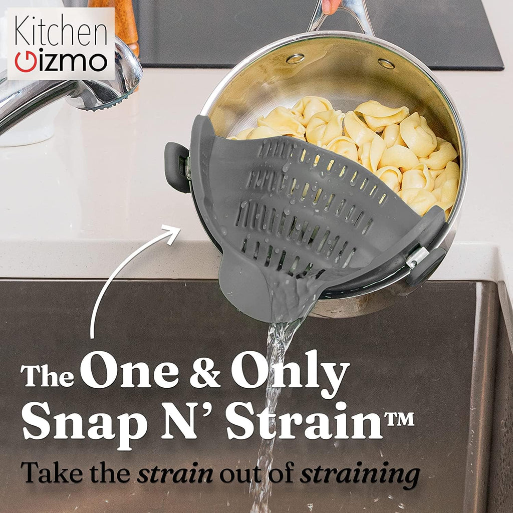 Kitchen Gizmo Snap N Strain Pot Strainer and Pasta Strainer