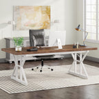 Tribesigns Computer Desk, 180cm Large Office Desk Workstation
