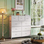 Storage Cabinet : Bedroom Dresser with 9 Drawers