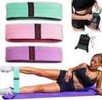 3 PC Fabric Resistance Bands Set