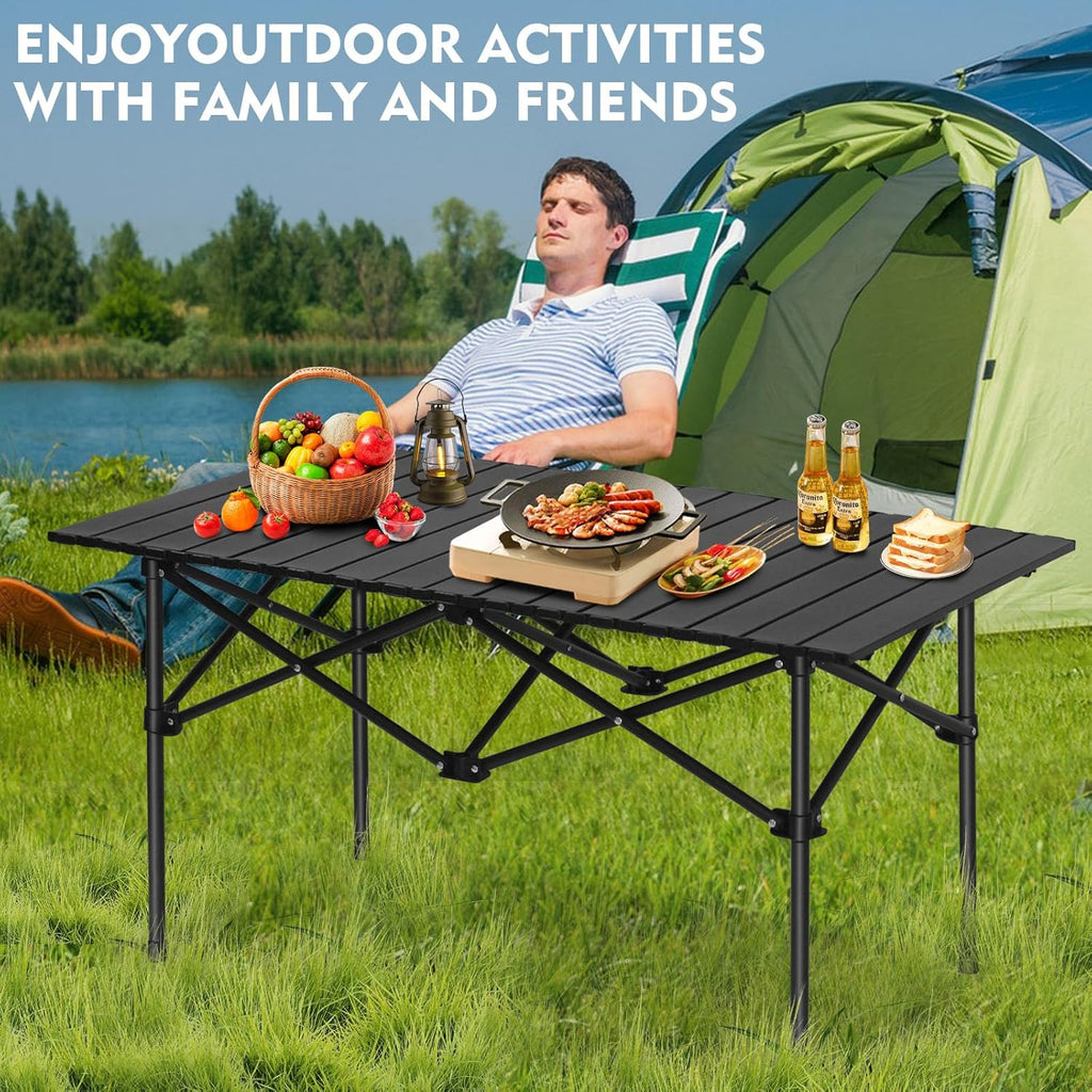 SKY-TOUCH Outdoor Camping Folding Table，Lightweight Folding Table
