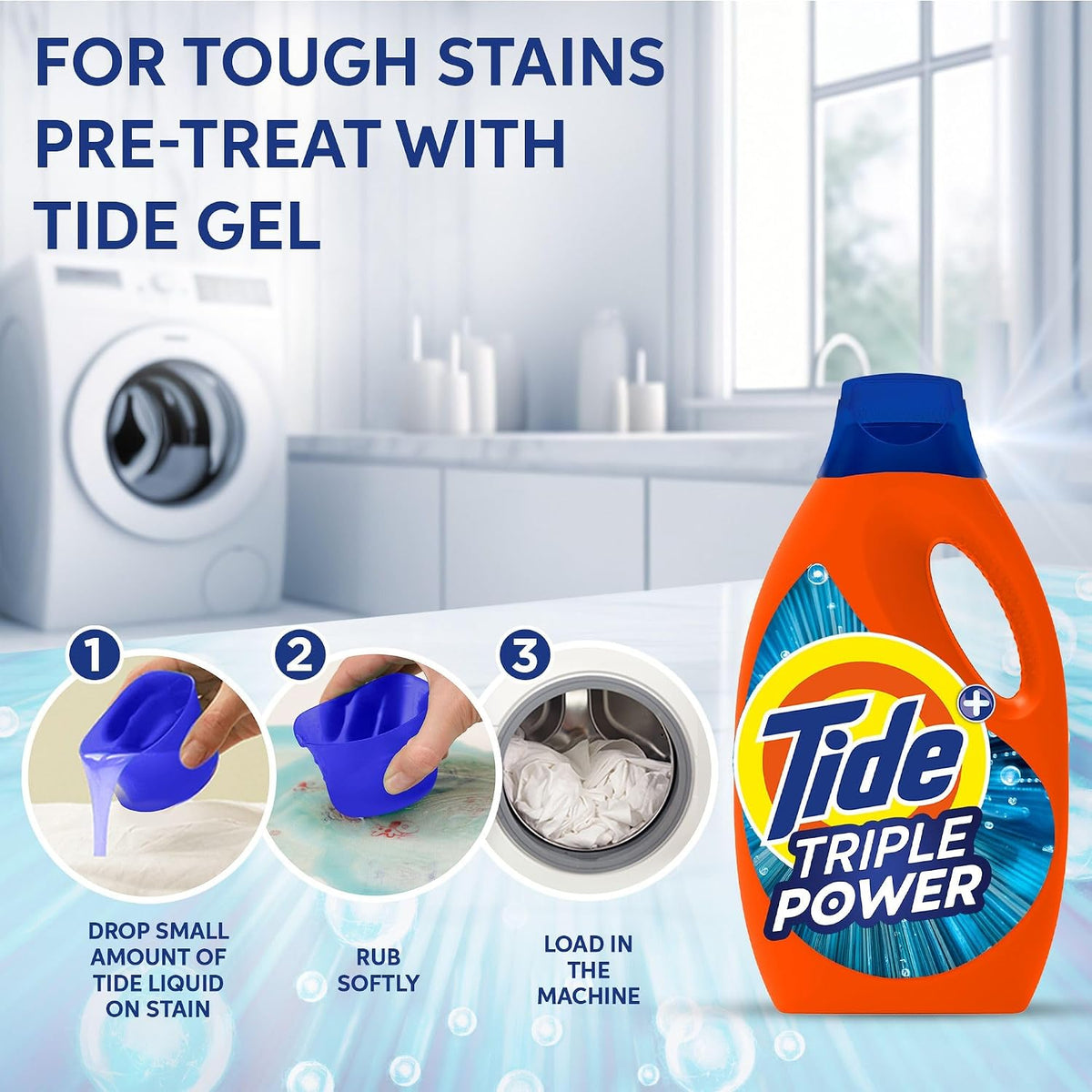 Tide Triple Power Gel Downy Lavender – 1.8L
