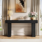 160cm Long Console Table, Wooden Rectangular Sofa Table