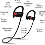 SENSO Bluetooth Headphones, Best Wireless Sports Earphones w/Mic IPX7