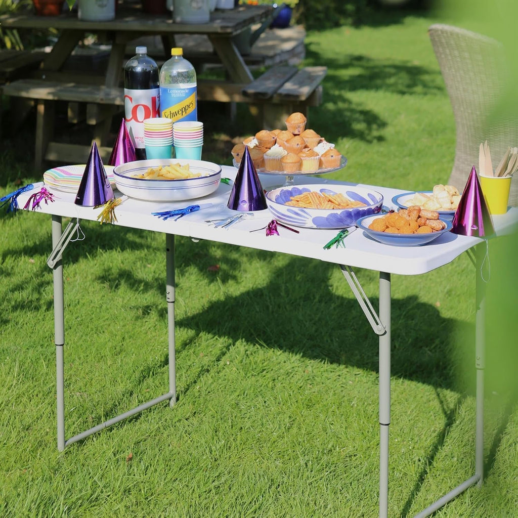 SKY-TOUCH Folding Lightweight Trestle Outdoor Camping Table