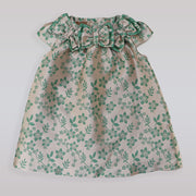La Stupenderia Luxury Baby Girl Dress With Bow Neckline