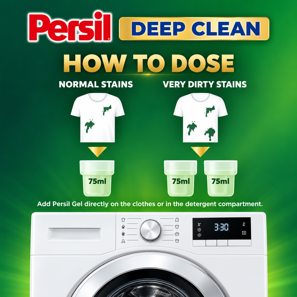 Persil Power Gel Green 4.8L – Powerful Deep Cleaning & Freshness