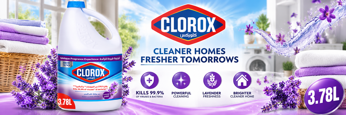 Clorox Lavender Bleach 3.78L – Deep Cleaning & Freshness
