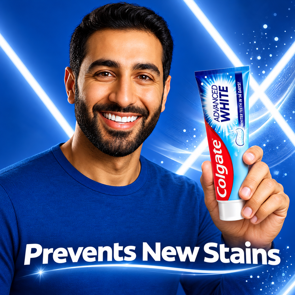 Colgate Advance Whitening 100ml – Everyday Whitening & Cavity Protection 10pcs