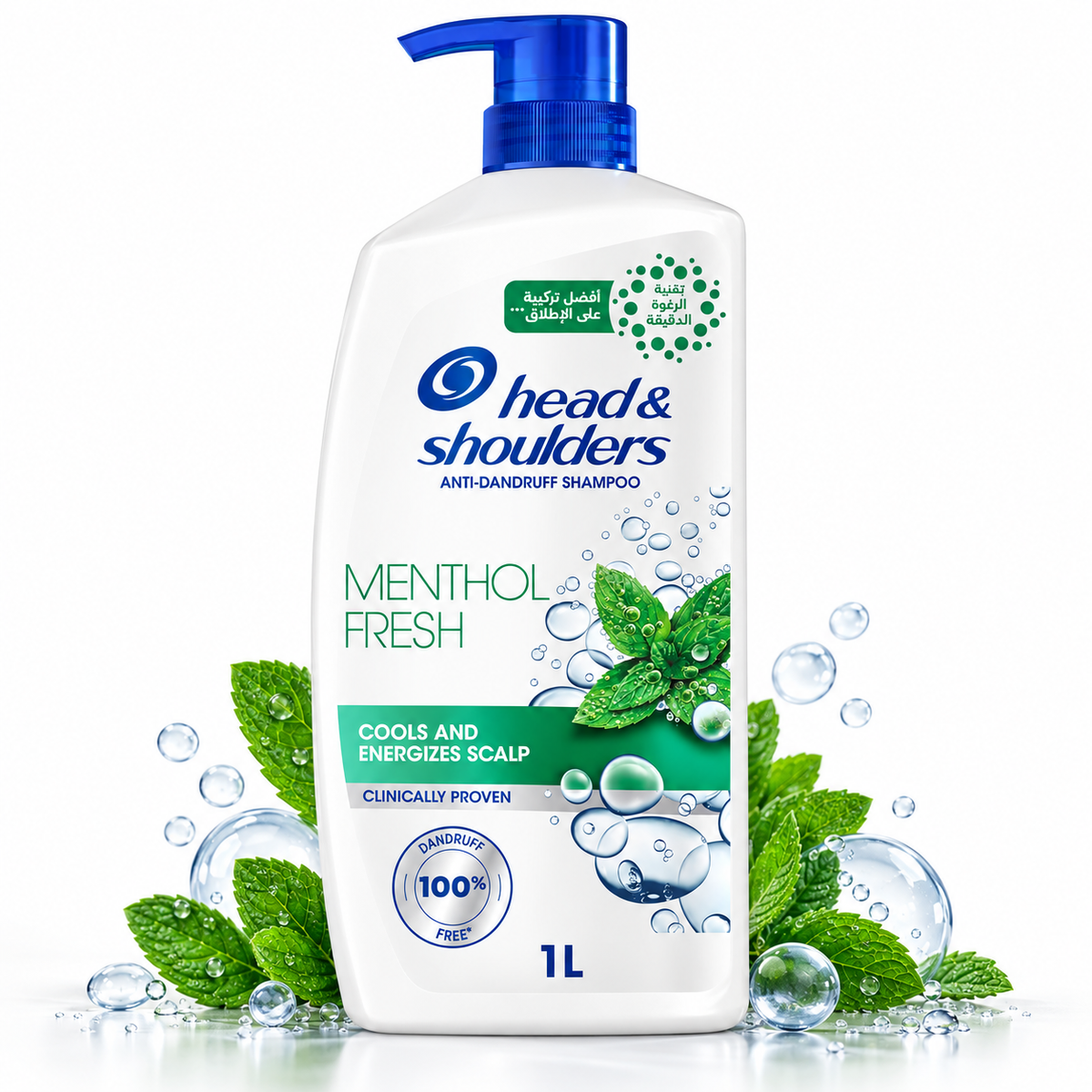 Head & Shoulders Menthol Shampoo 1000ml – Cool, Clean & Refreshing 3pcs