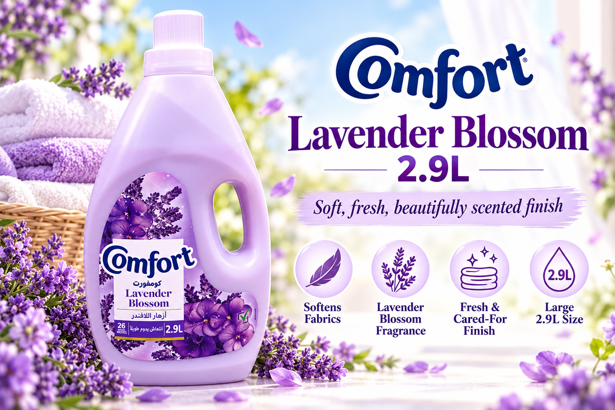 COMFORT FABRIC SOFTNER LAVENDER BLOSSOM 2.9LTR x 2pcs