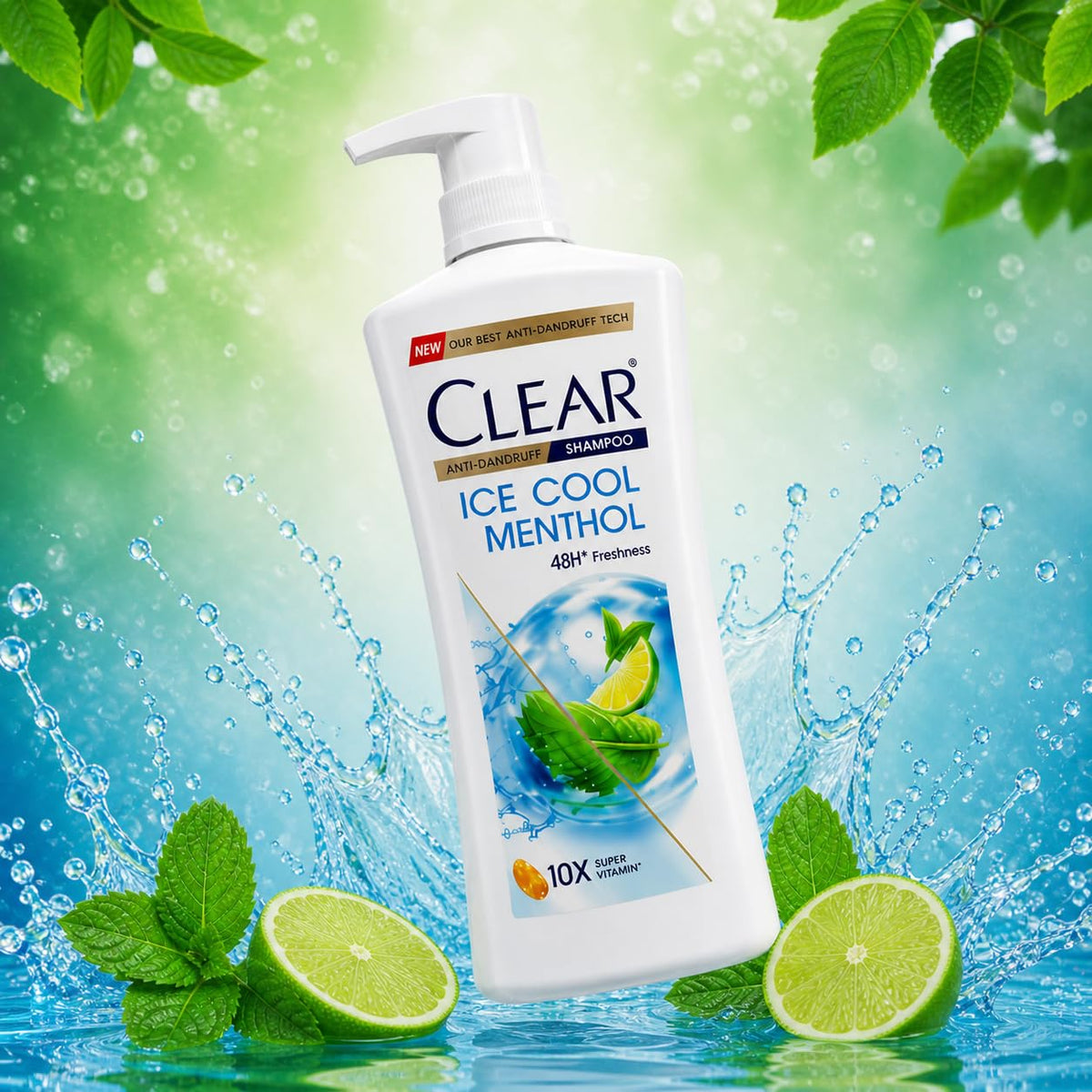 Clear Anti-Dandruff Ice Cool Menthol Shampoo 650ml