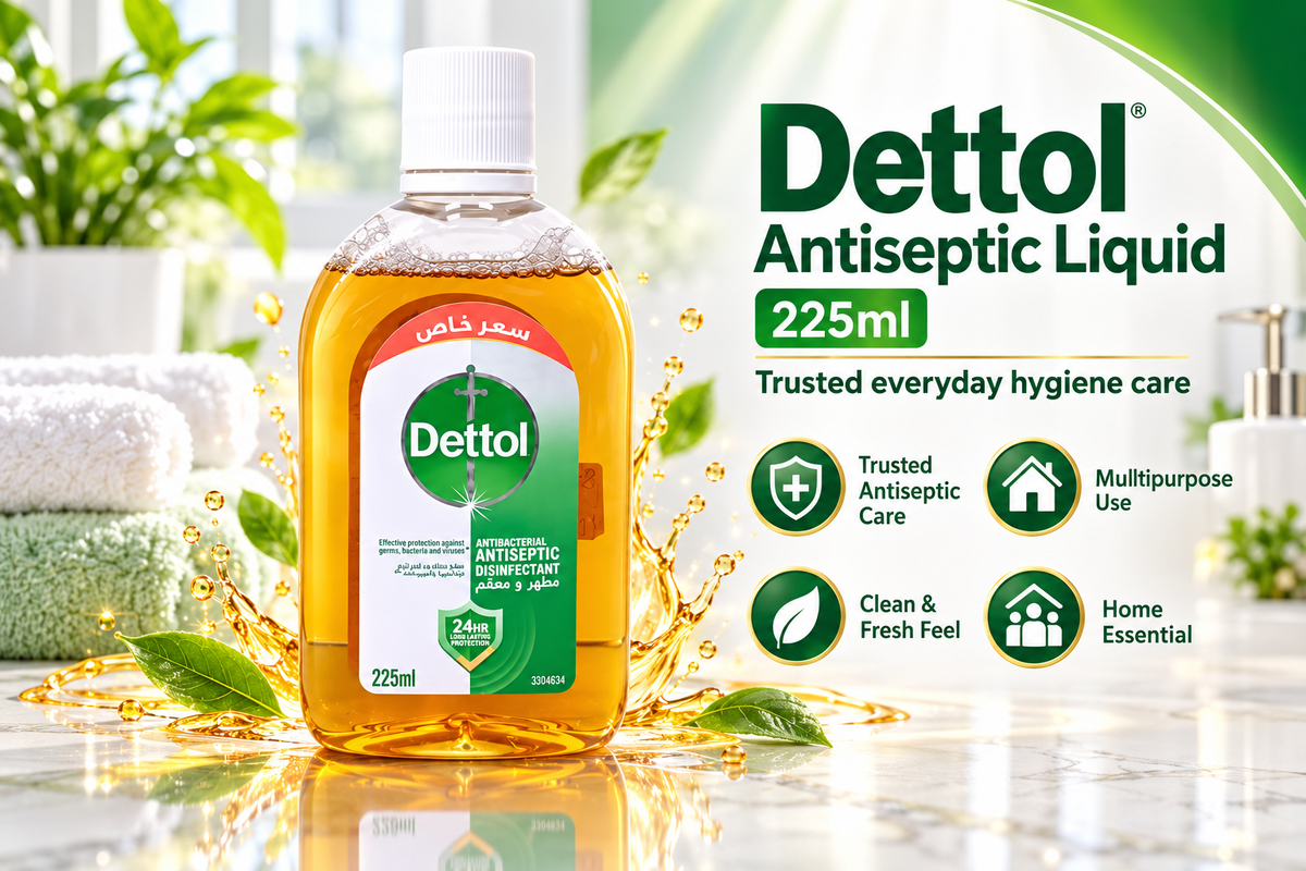 Dettol Liquid 225ml x 4pcs – Antiseptic Care for Home & Family
