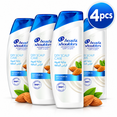 Head & Shoulders Anti-Dandruff Dry Scalp Care Shampoo 400ml x 4pcs