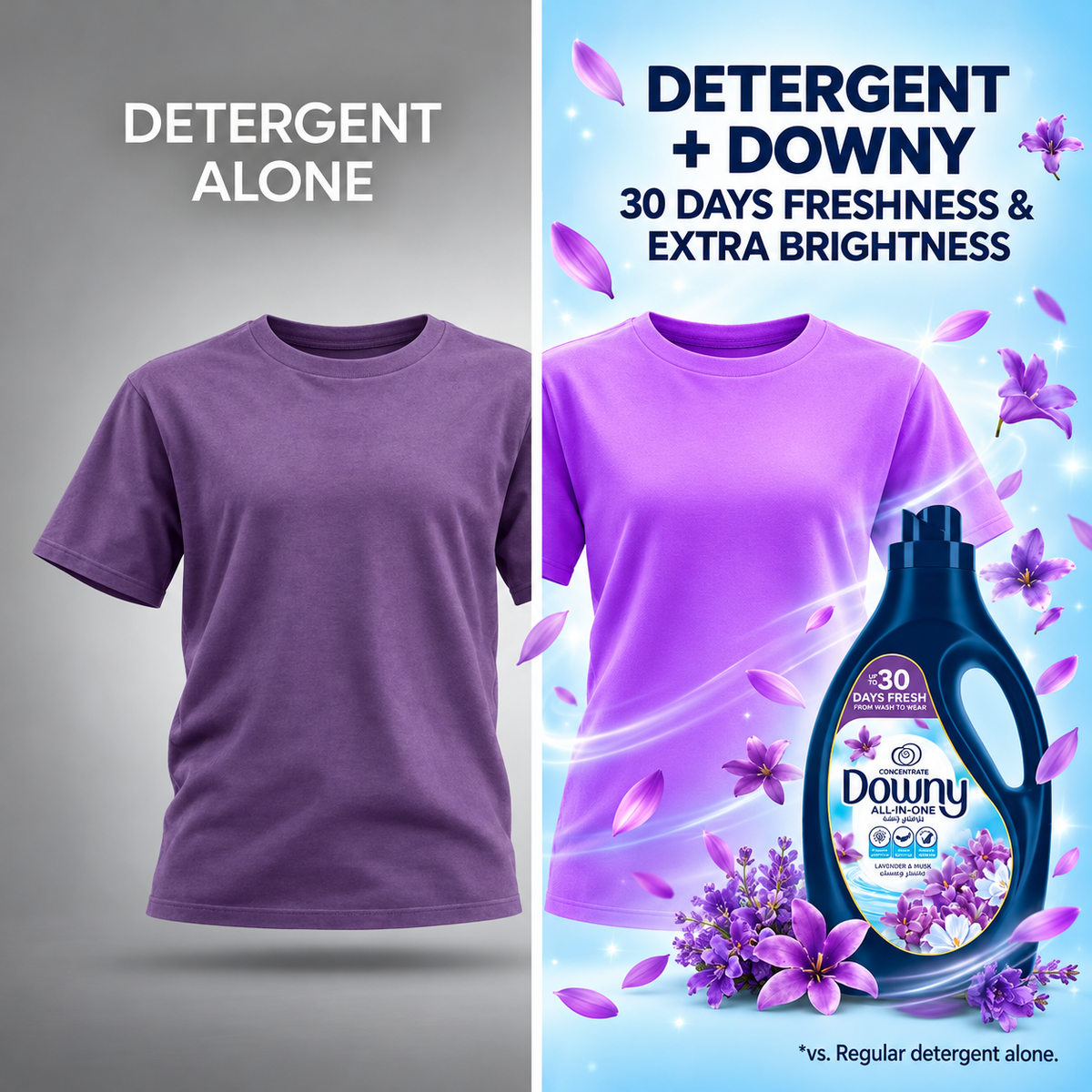 Downy Lavender & Musk Fabric Softener 2L x 2pcs  – Soft, Fresh & Fragrant Clothes