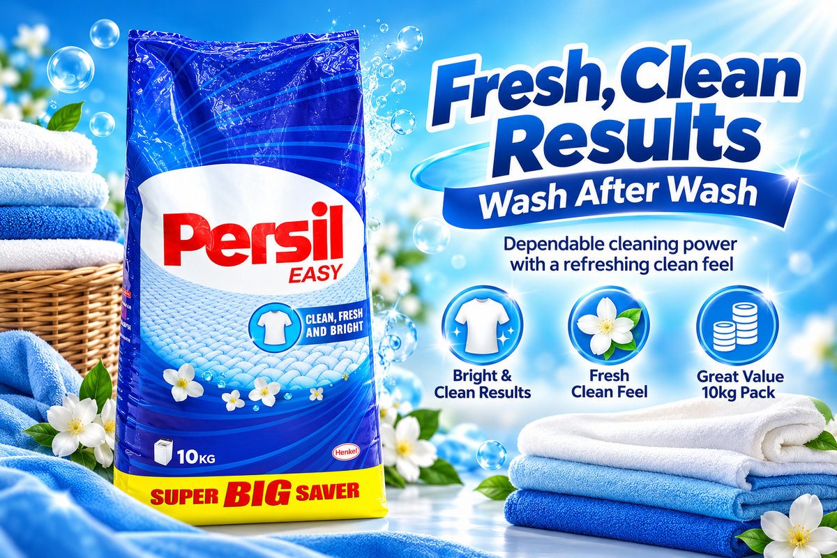 Persil Easy Powder Blue 10kg – Clean, Fresh & Bright Laundry