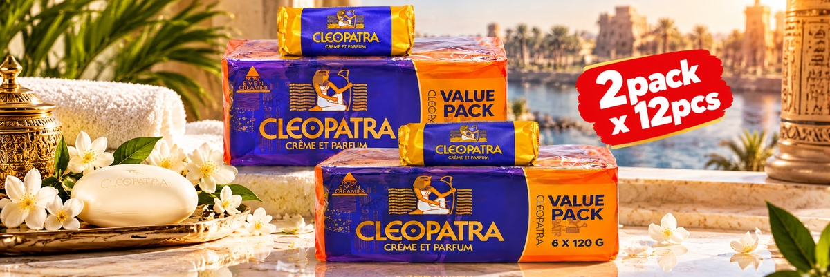 Cleopatra Cream Soap 120g 2Pack x 12pcs  – Gentle Cleansing & Soft Skin Care
