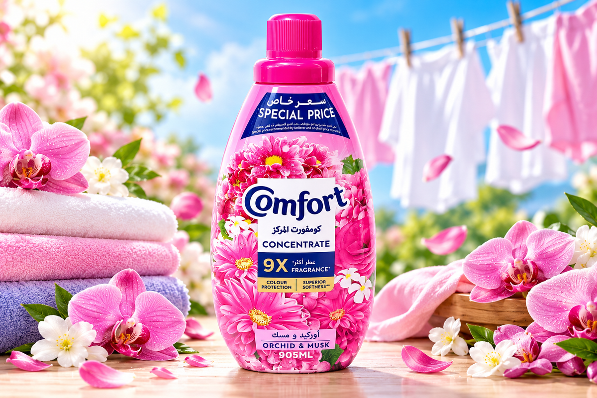 Comfort Orchid & Musk Fabric Softener 905ml x 2pcs – Everyday Fabric Care