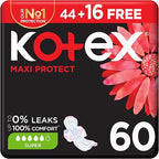 Kotex Maxi Pads Super – 60 Pads Mega Pack x 2 packs =120 total pads