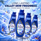 Downy Concentrate Valley Dew Fabric Softener – 1L x 4pcs