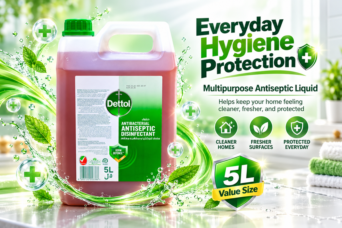 Dettol Antiseptic Liquid 5L – Hygiene & Multipurpose Protection