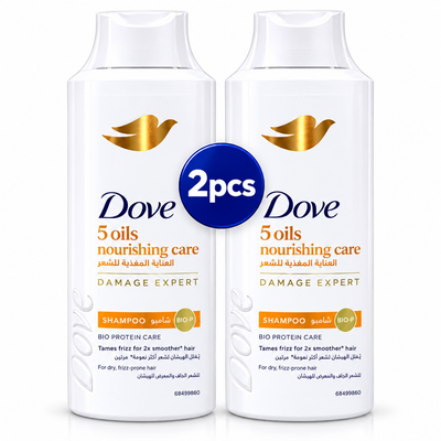 Dove Nourishing Oil Care Shampoo Twin Pack – 2 × 350ml
