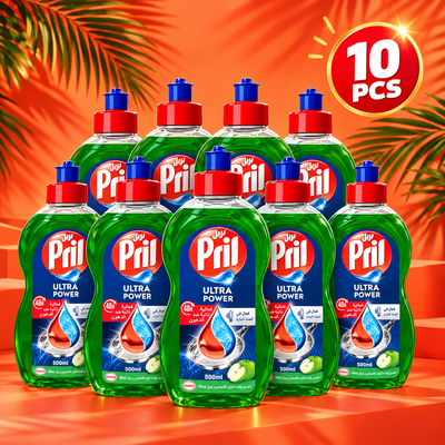 Pril-Cold Power Apple Concentrate – Powerful Grease Clean – 500ml 10 pcs
