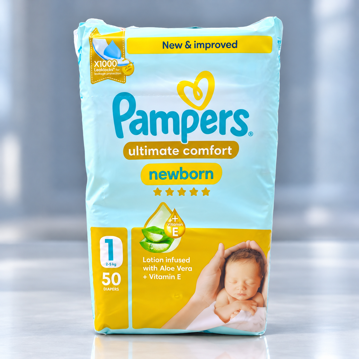 Pampers Premium Care Size 1 – 4 × 50 Diapers Value Pack