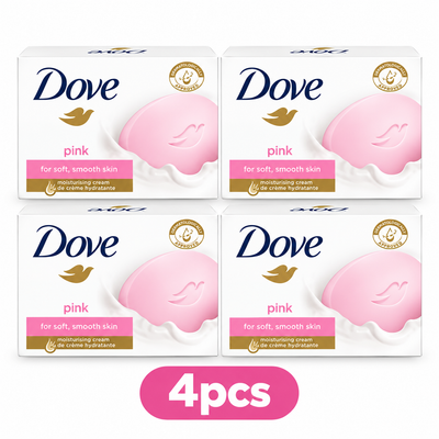 Dove Beauty Cream Bar White Soap – 90g 4pcs
