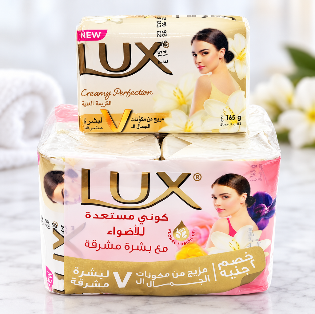 Lux Creamy Perfection 165g x 4pcs – Gentle Daily Cleansing Soap
