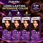 Palette Dark Mahogany 3-68 – Rich Permanent Hair Color 4pcs
