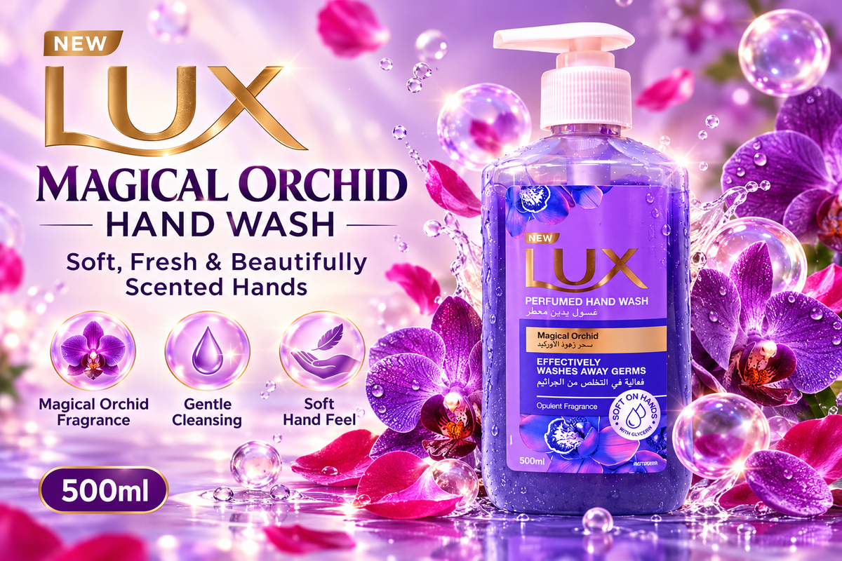 Lux Magical Orchid Liquid Hand Wash 500ml x 2pcs – Floral Freshness