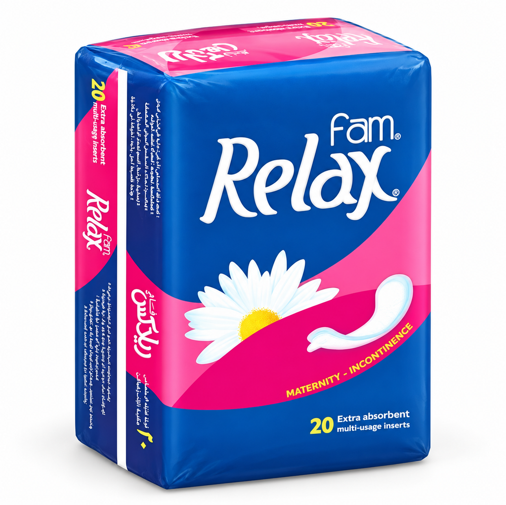 Fam Relax Maternity Pads – 3pcs x 20pads Count for Postpartum Comfort