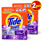 Tide Triple Power Green 2.25kg – Fresh Lavender Laundry Care 2pcs