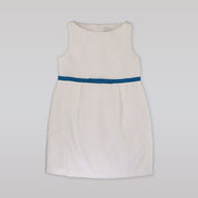 Amberley London Girls Portofino Cotton Dress in Grecian Blue
