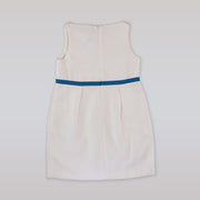 Amberley London Girls Portofino Cotton Dress in Grecian Blue