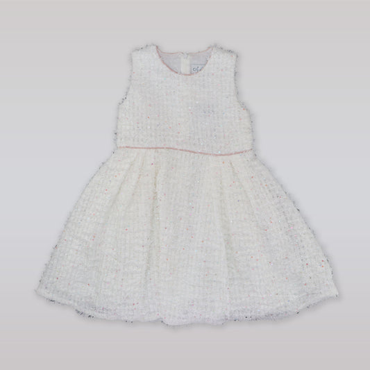 Amberley London Arabesque Pink Sleeveless Winter Dress for Girls
