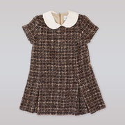 Amberley London Aisnley Regent Girls Dress in Elegant Truffle