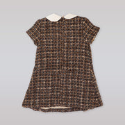 Amberley London Aisnley Regent Girls Dress in Elegant Truffle
