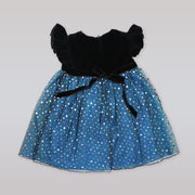 Amberley London Alessandra Girls Turquoise Sleeveless Bow Detail Party Dress