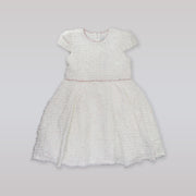 Amberley London Girls Arabesque Winter Dress in Confetti Pink